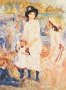 Pierre Renoir Children on the Seashore, Guernsey china oil painting reproduction